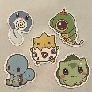 Chibi Pokémon Stickers Set #3